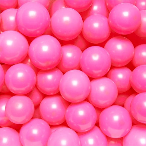 Small pink balloons