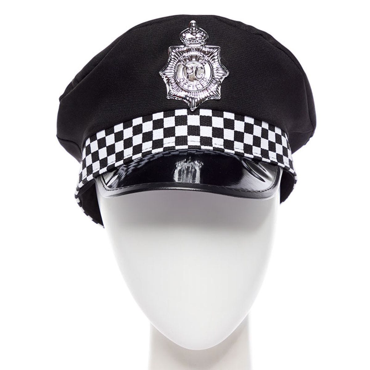 Black  Policeman Hat