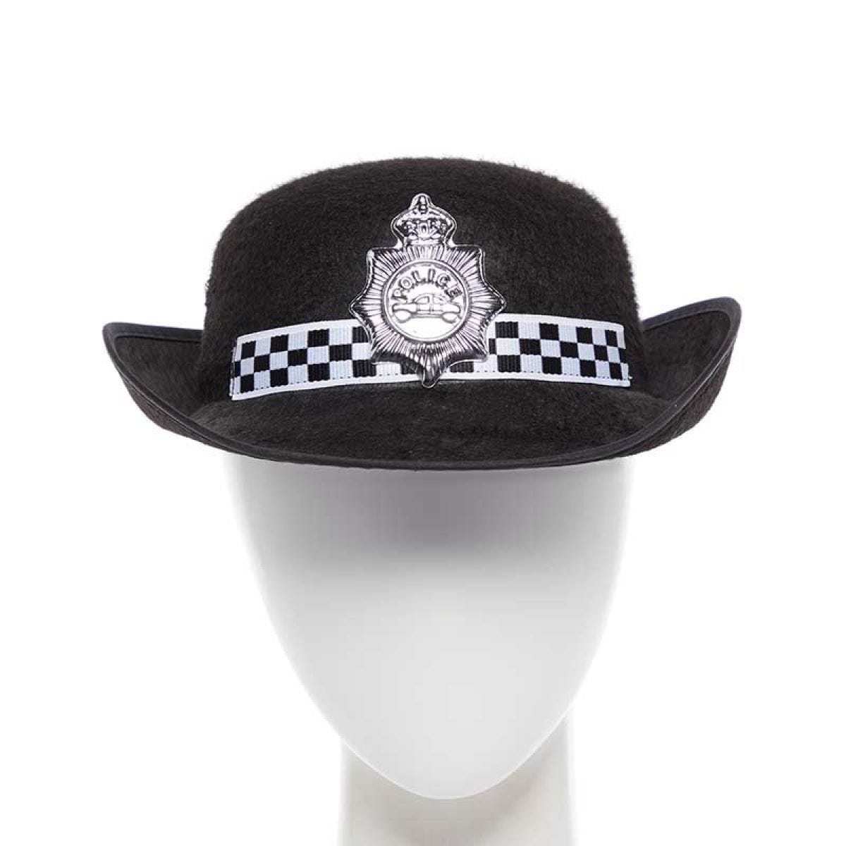 Black Policewoman Hat