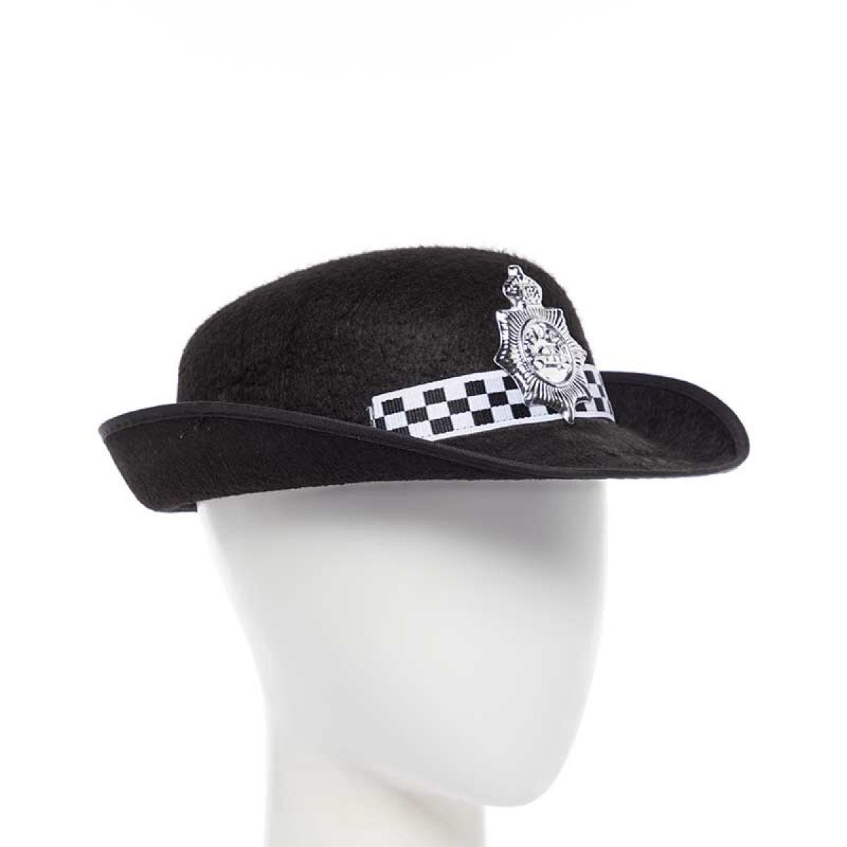 Black Policewoman Hat