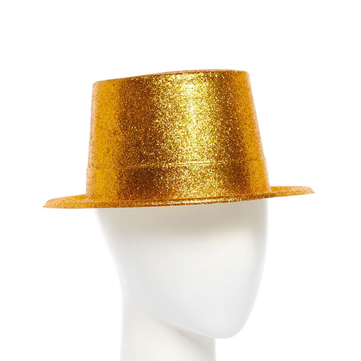 Gold Glitter Top Hat