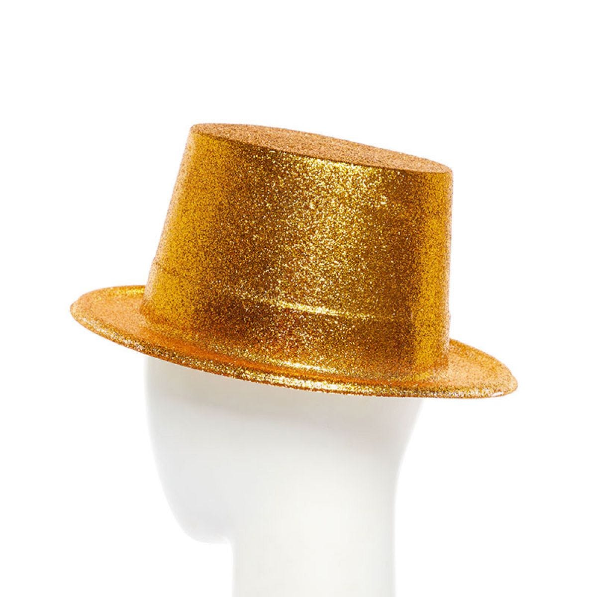 Gold Glitter Top Hat