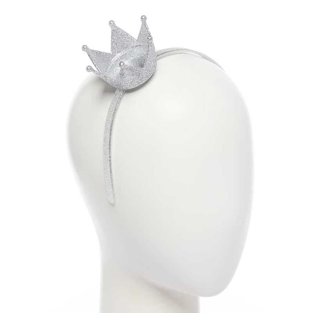 Silver  Glitter Crown Headband