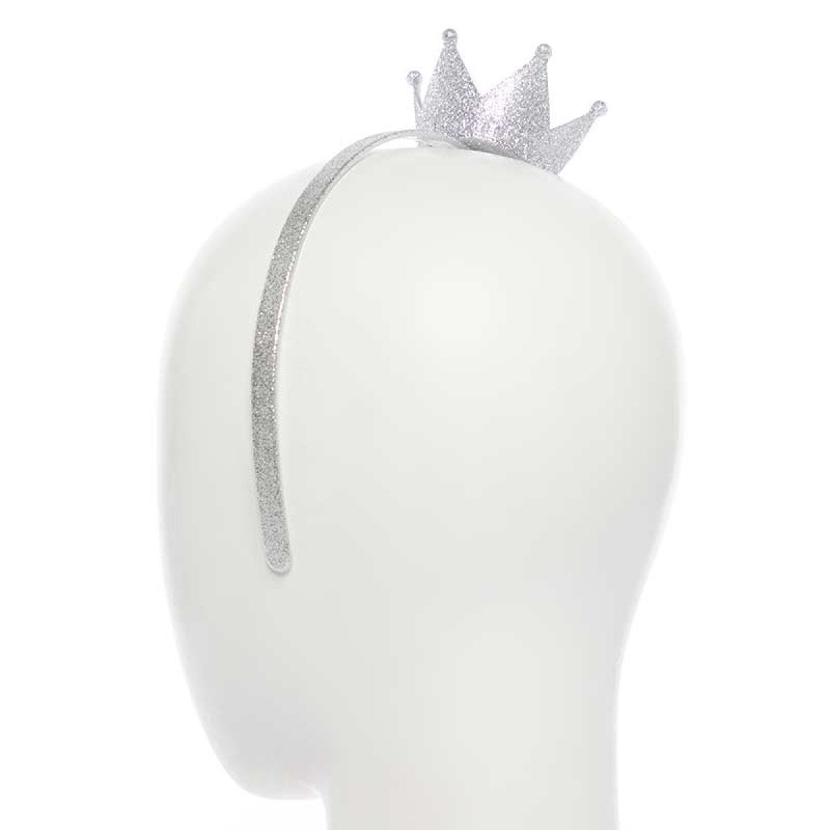 Silver  Glitter Crown Headband