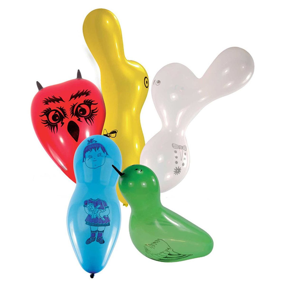 Assorted Shapes Latex Balloons (6pk)