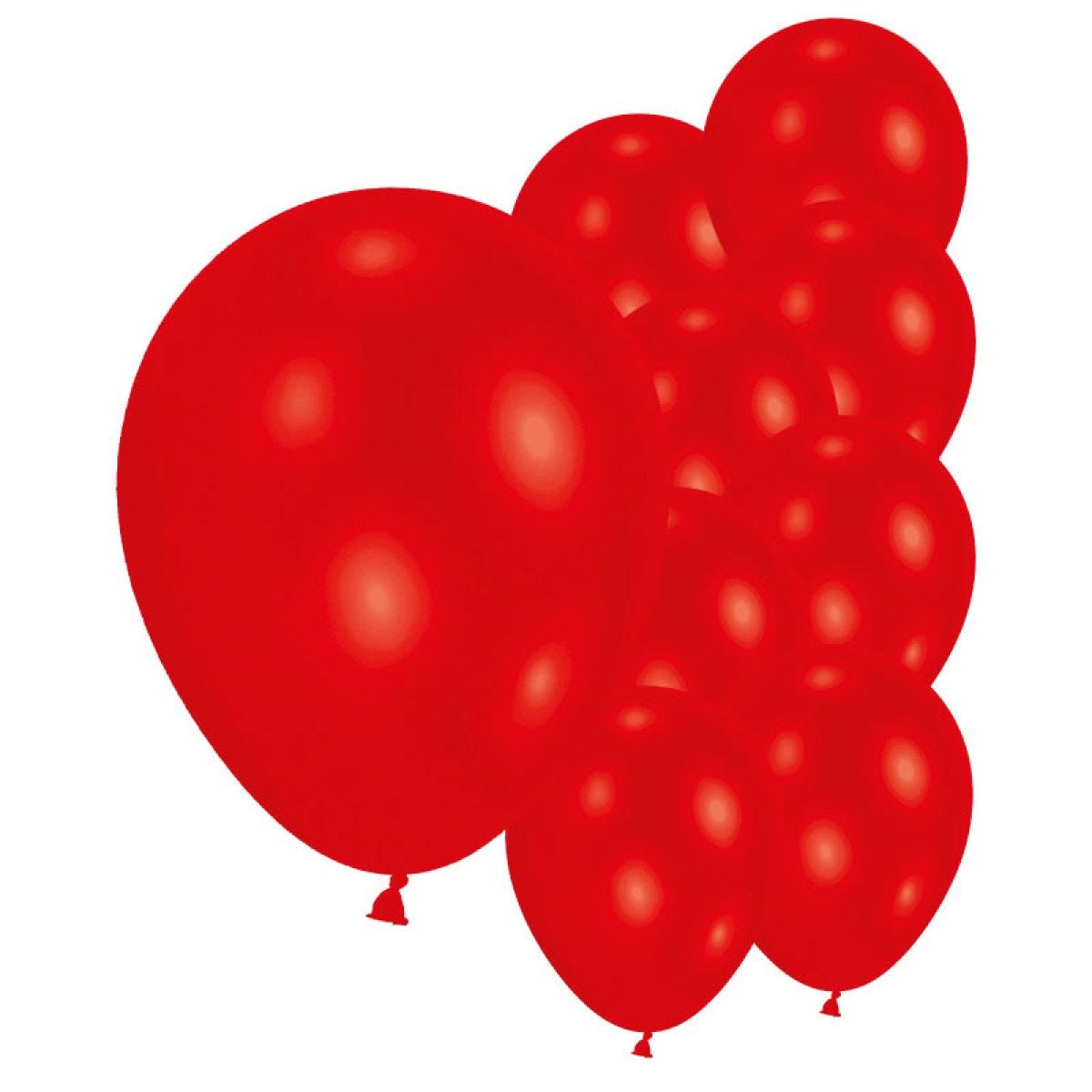 Metallic Red - 9" Latex Balloons (10pk)