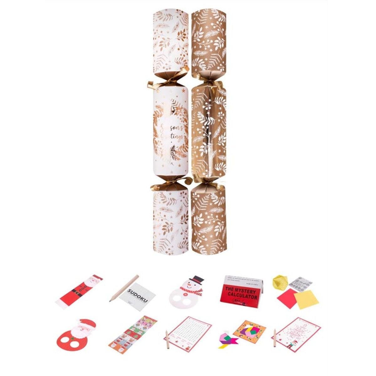 Gold Wreath Family Crackers - 12" (10pk)