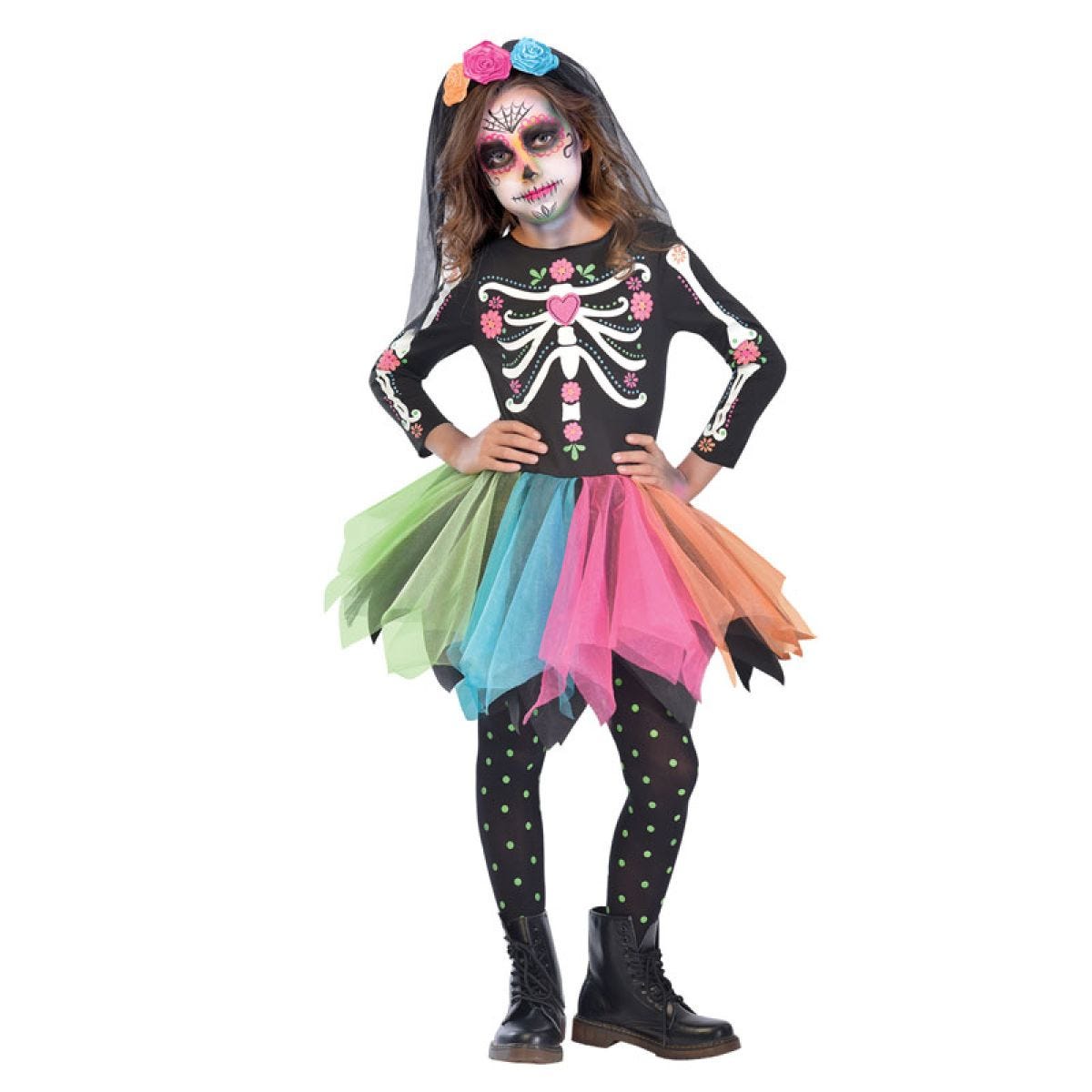 Day of the Dead Sugar Skull - Childs Costume