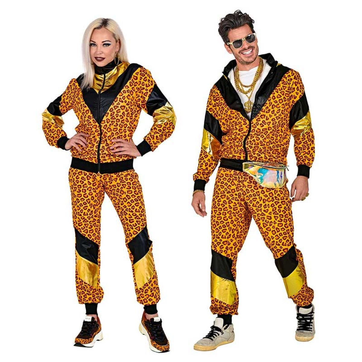 80s Leopard Print Shell Suit - Adult Costume