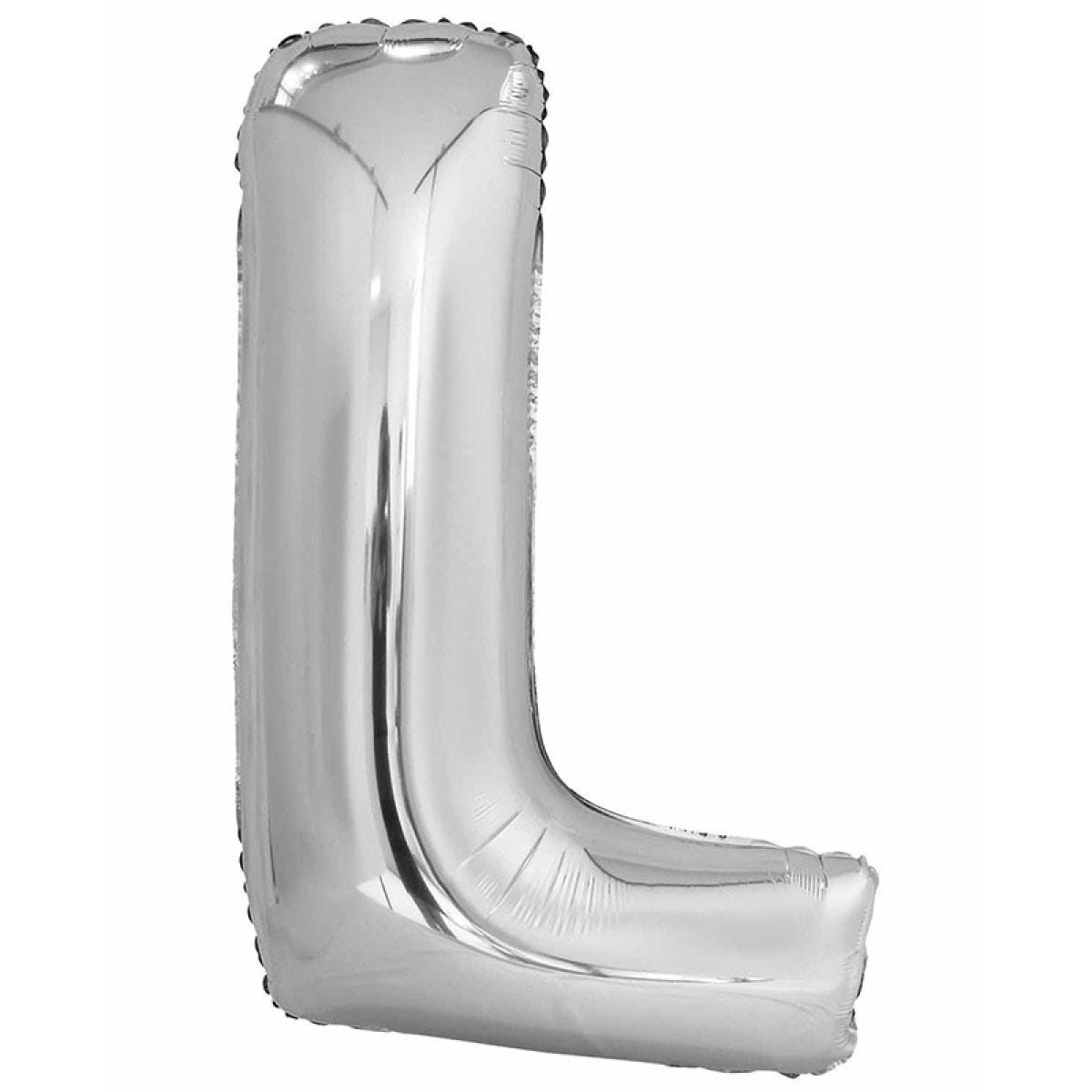 L Silver Letter Balloon - 34" Foil