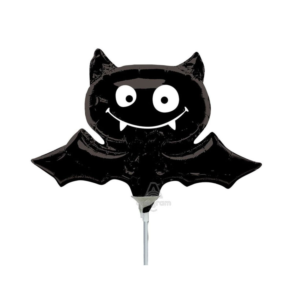Black Bat Mini Shape Foil Balloon