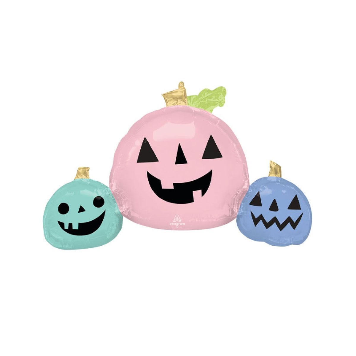 Pastel Pumpkin Trio SuperShape Balloon - 35" Foil