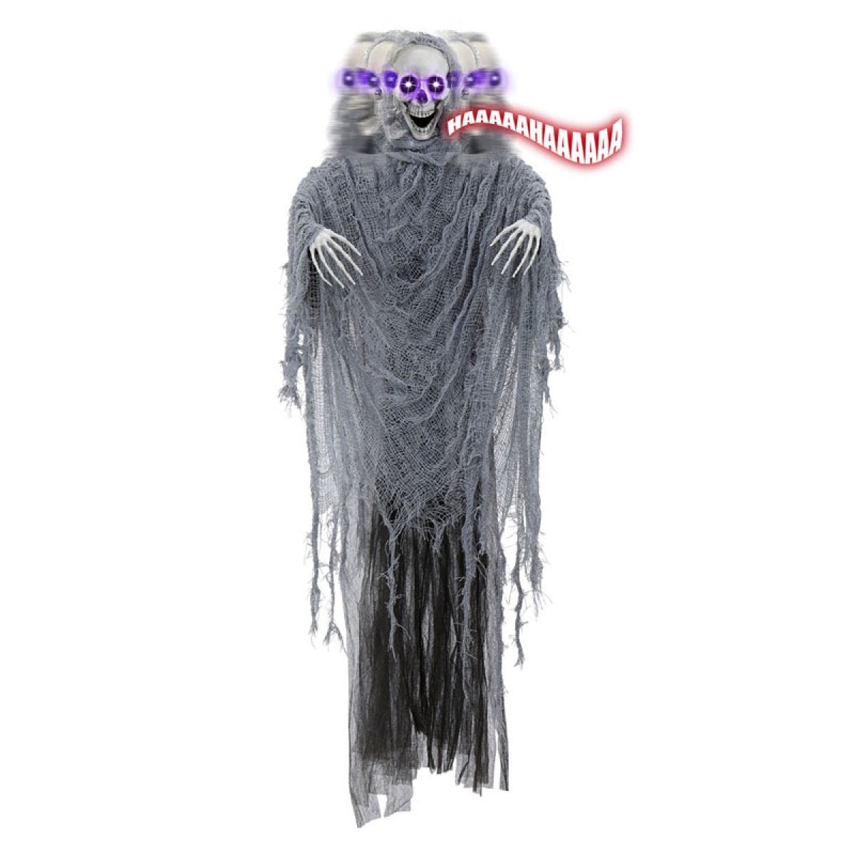 Animated Skeleton Grim Reaper - 1m