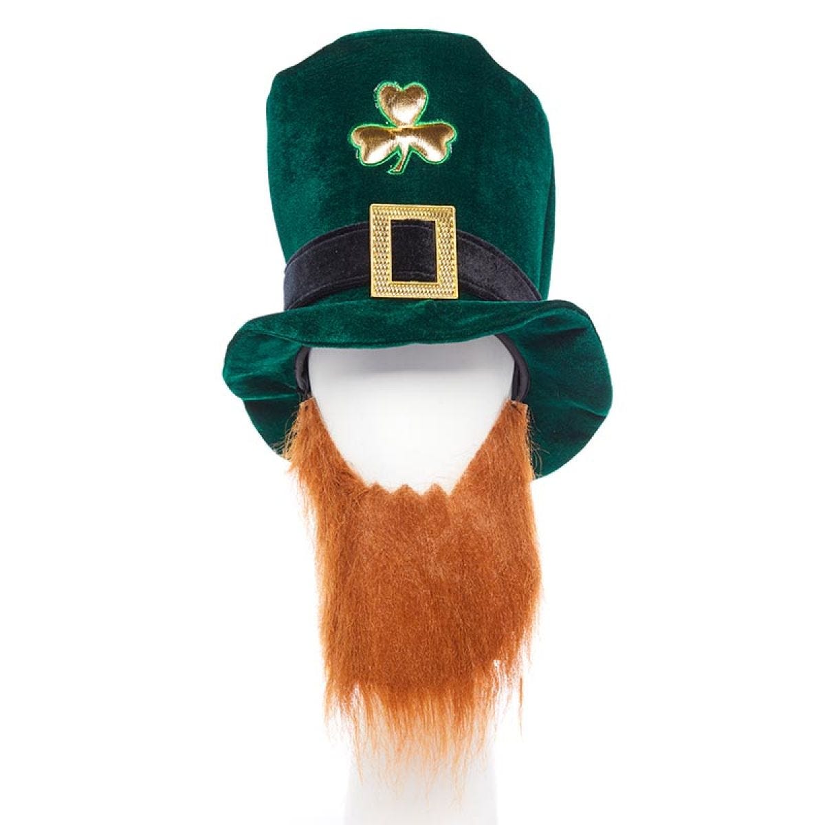 St Patrick&apos;s Day Leprechaun Hat with Beard