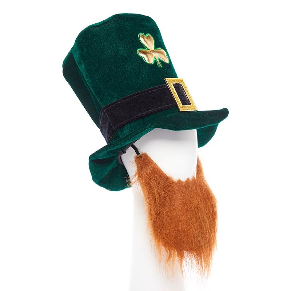St Patrick&apos;s Day Leprechaun Hat with Beard