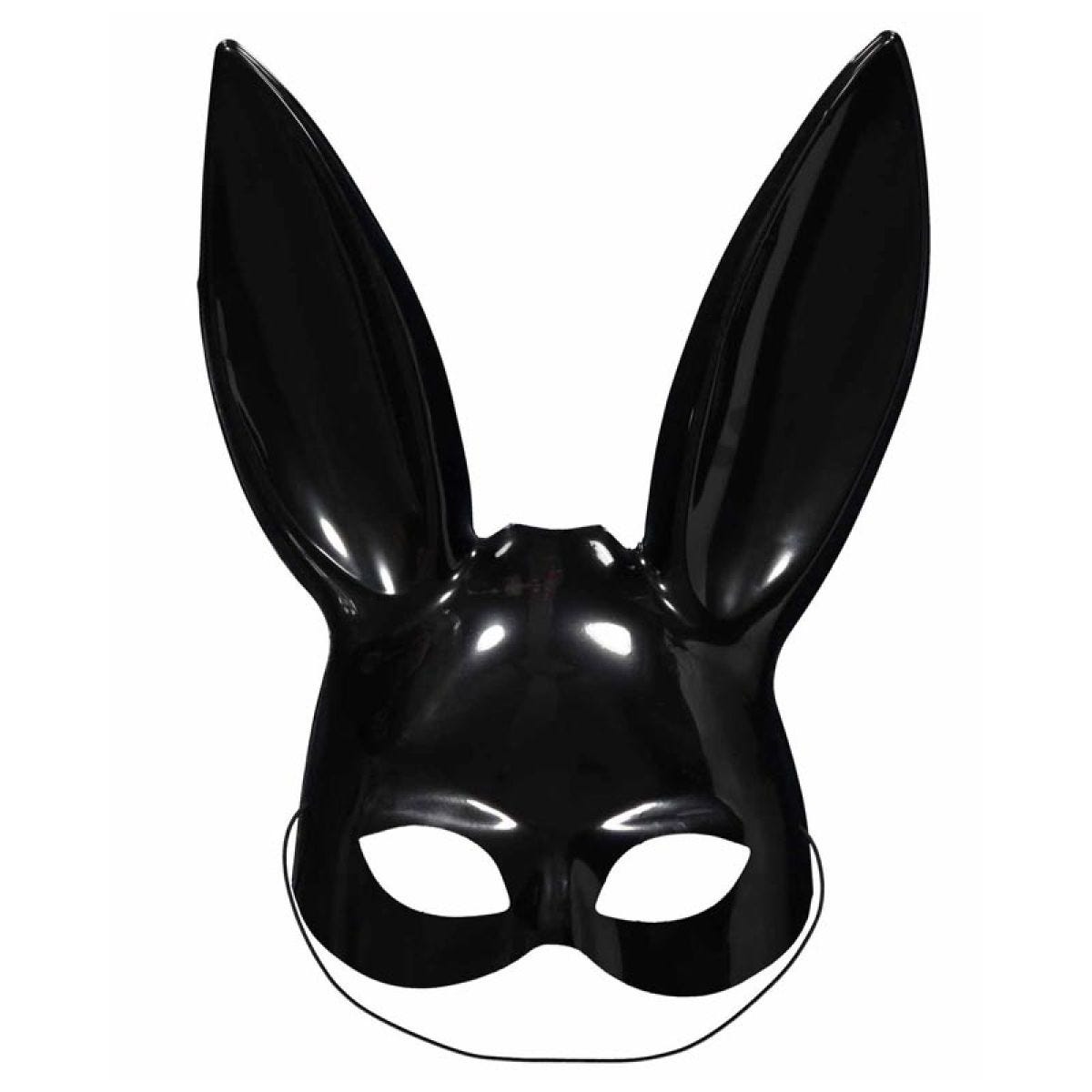 Black Bunny Half Mask