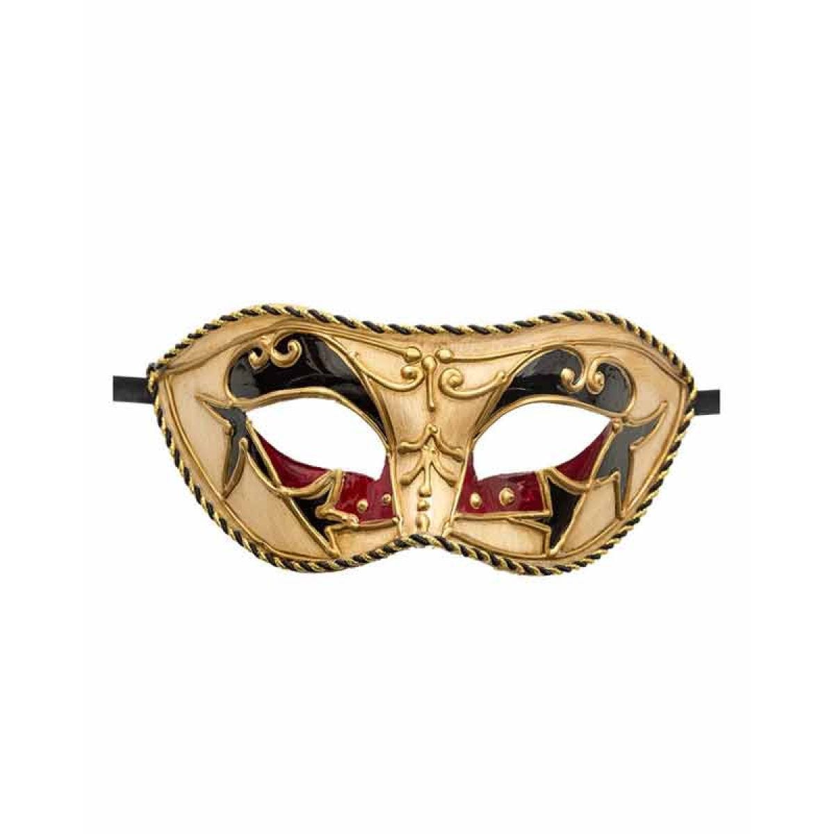 Red & Black Venetian Masquerade Mask