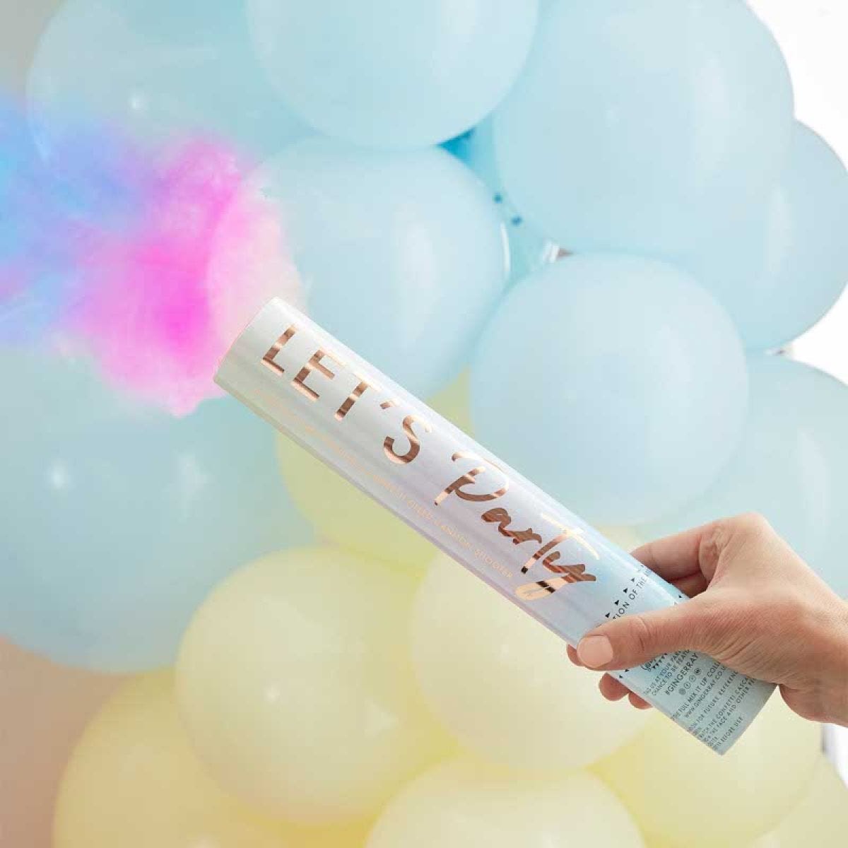 Multi Coloured Pastel Powder Smoke Cannon - 30cm