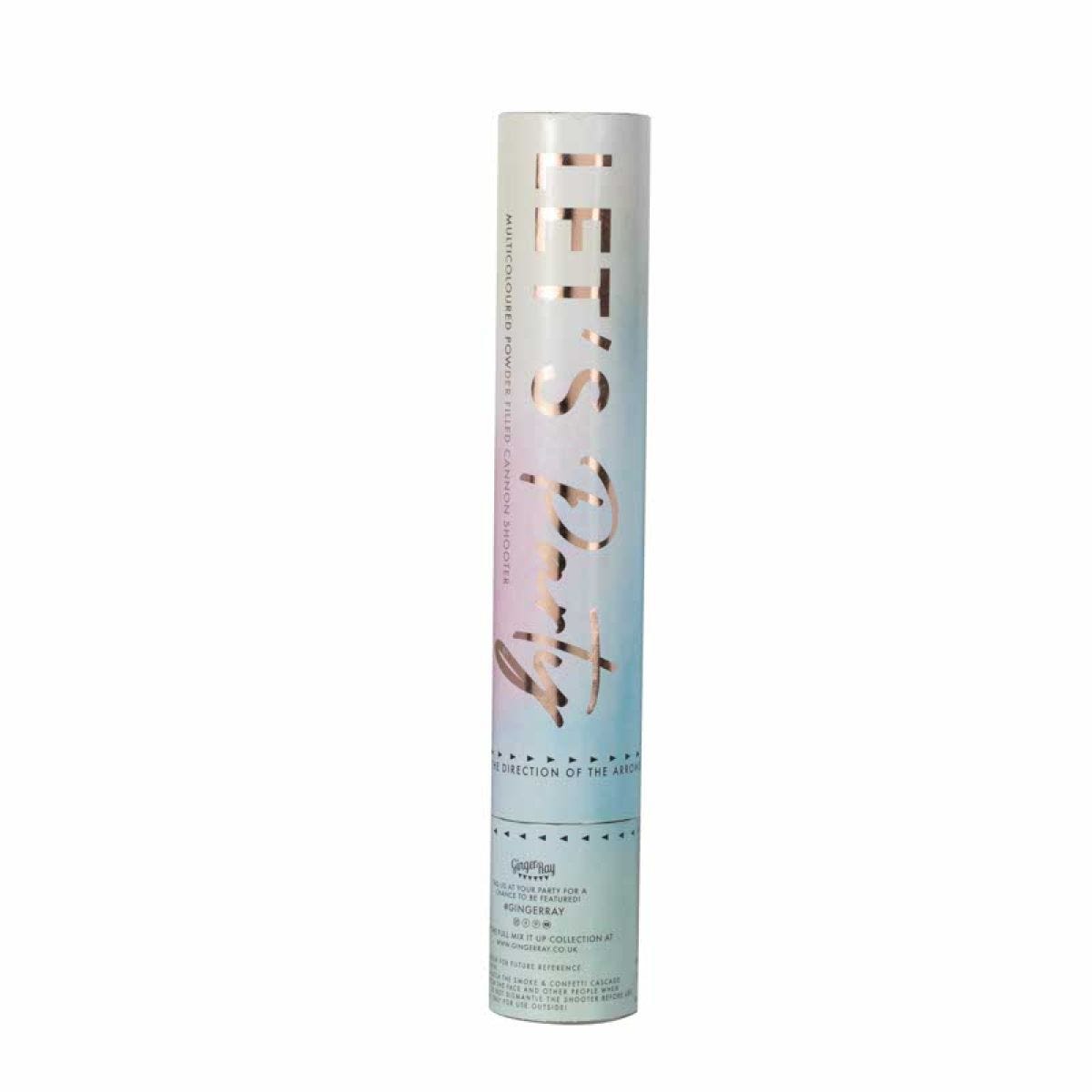 Multi Coloured Pastel Powder Smoke Cannon - 30cm