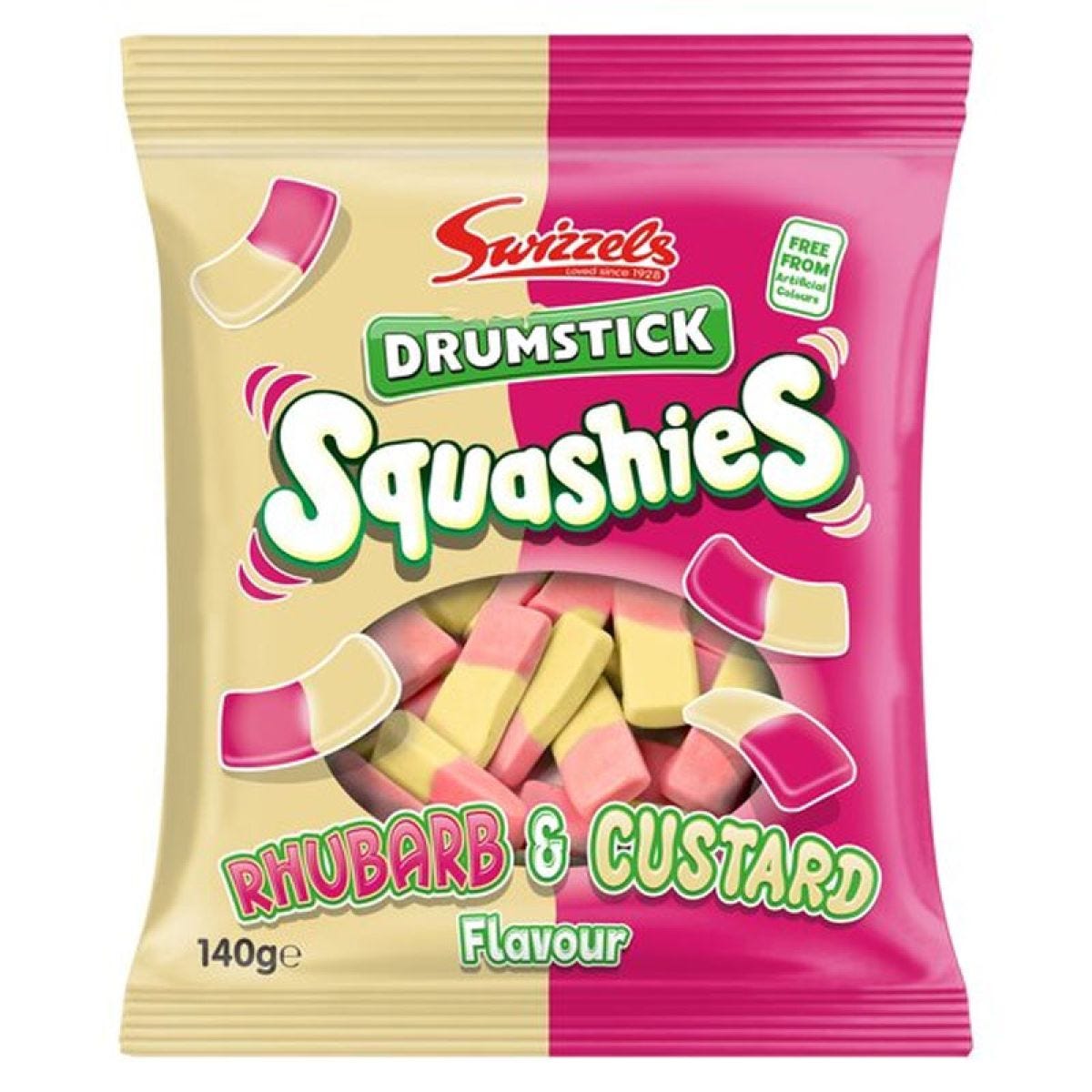 Squashies Drumstick Rhubarb & Custard - 140g