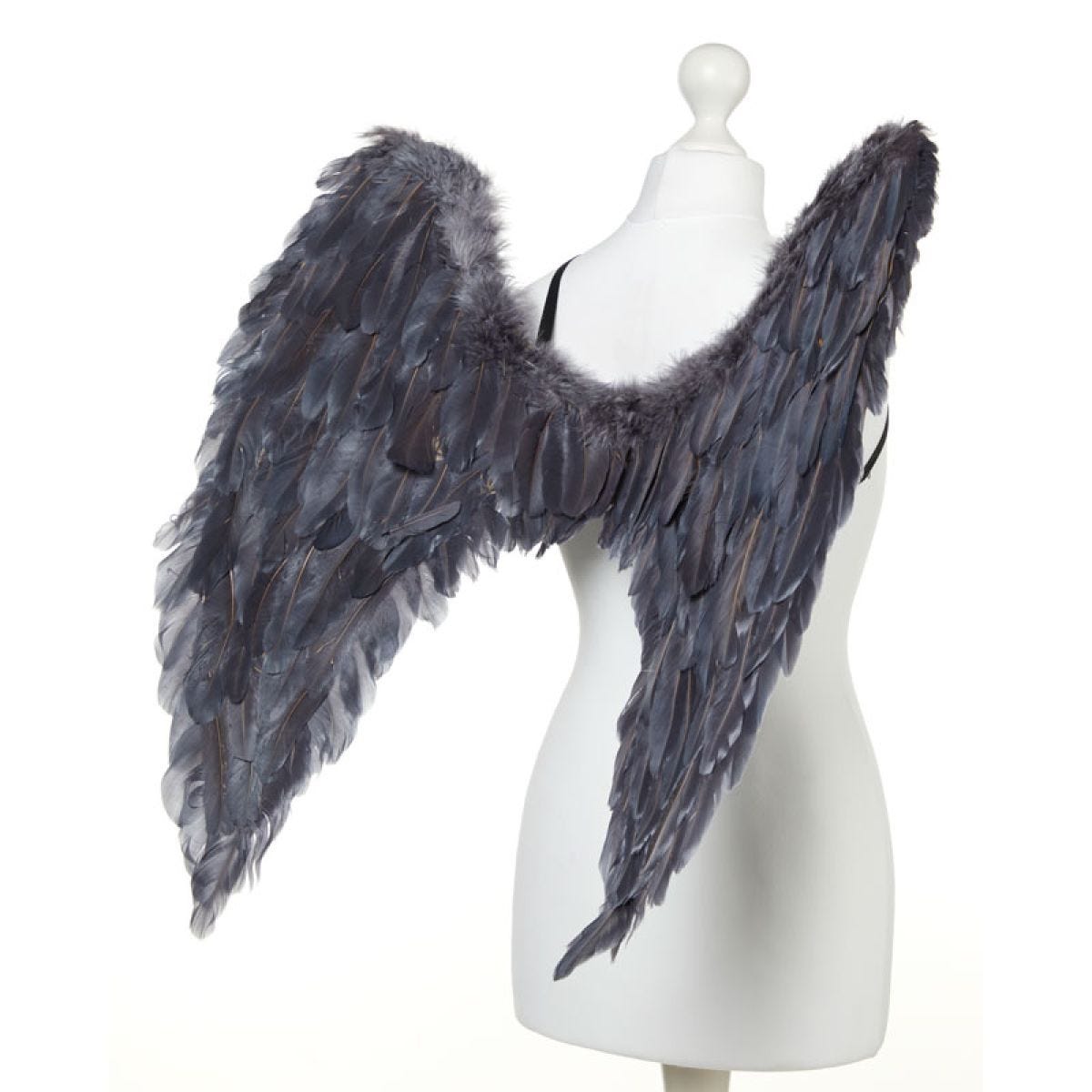 Fallen Angel Grey Wings - 65cm