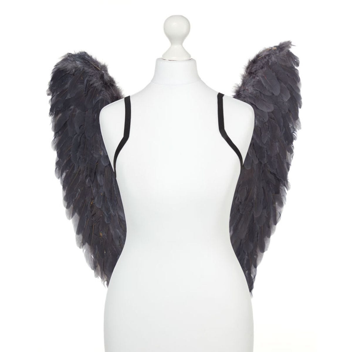 Fallen Angel Grey Wings - 65cm
