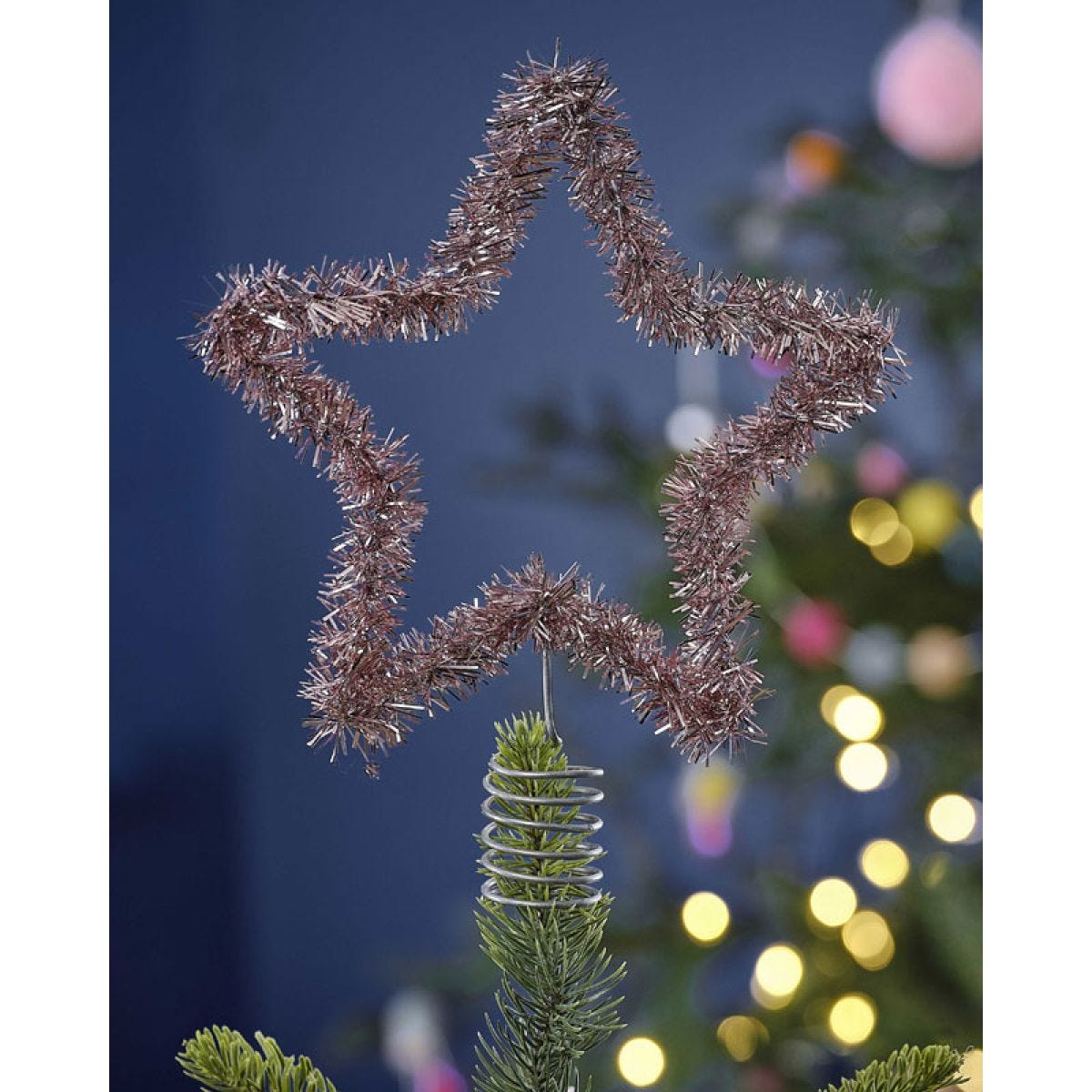 Tinsel Star Tree Topper