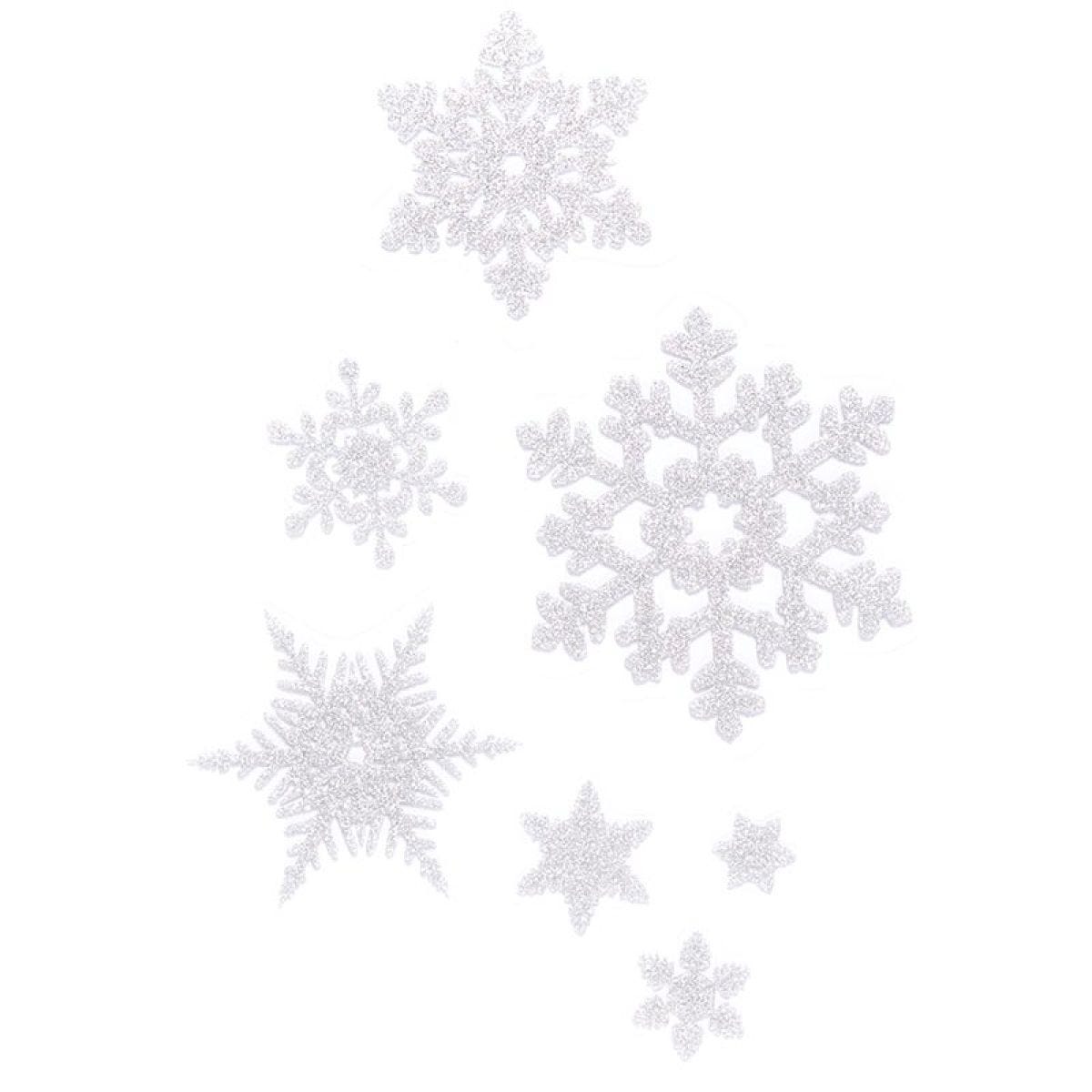 Snowflake Vinyl Window Decorations - 45cm