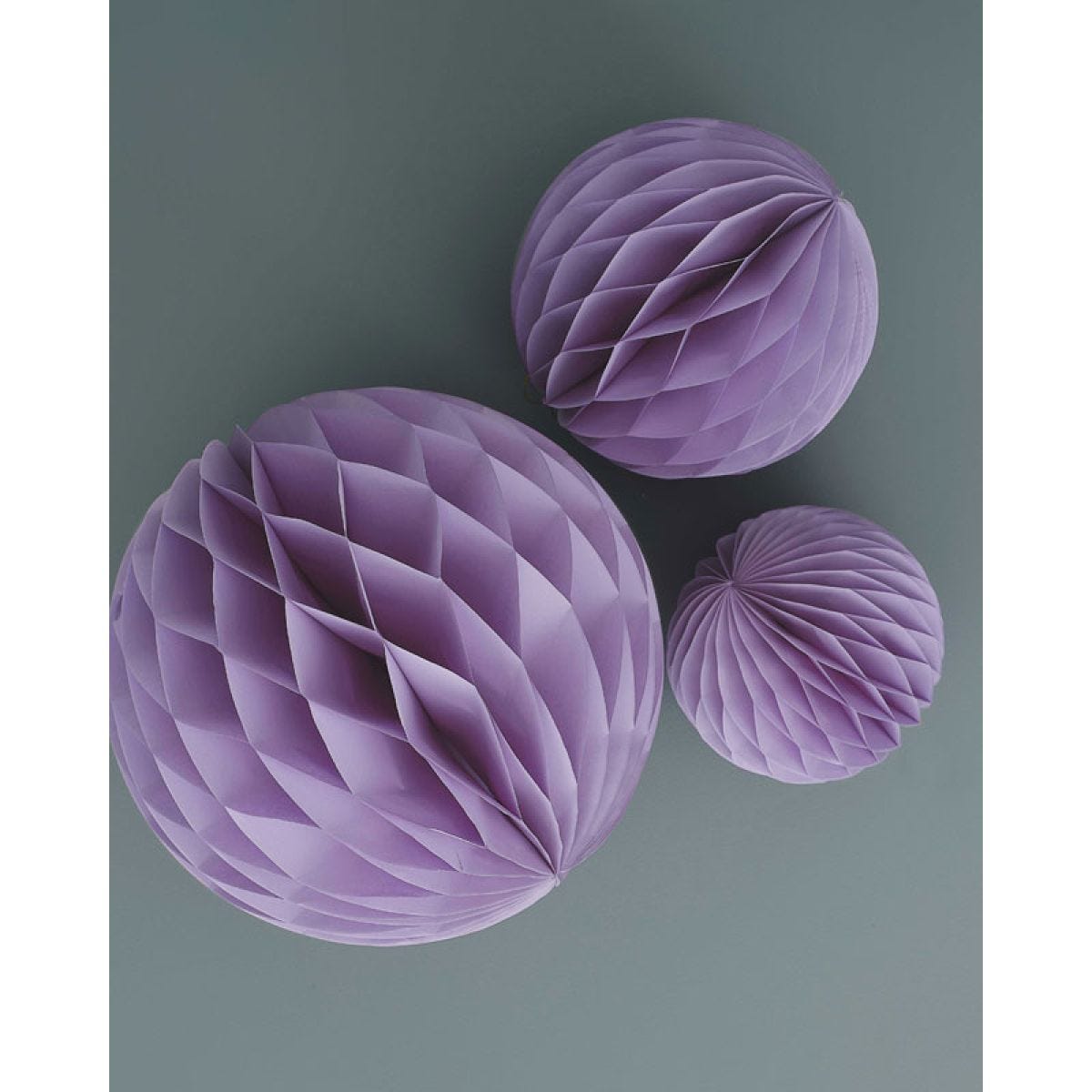 Lillac Paper Honeycomb Hanging Decorations (3pk)