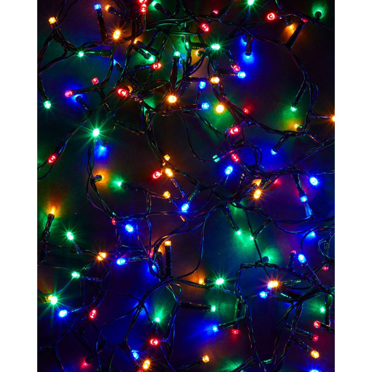 400 Multi Coloured Outdoor LED Lights - Mains Operated