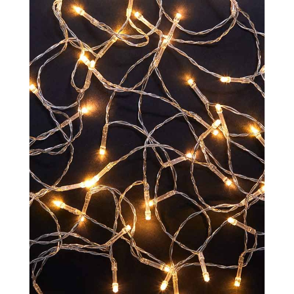50 Warm White LED Lights - Battery Operated