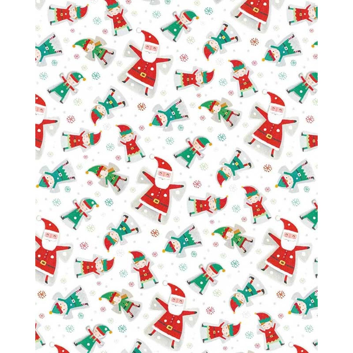 Santa & Elf Christmas Gift Wrap - 8m