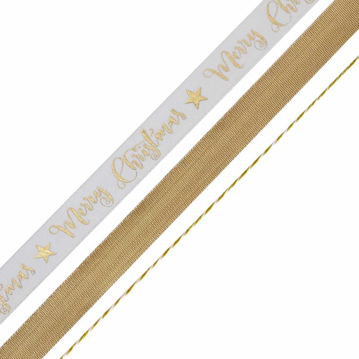 Wooden Icons and Ribbon Christmas Gift Tags (9pk)