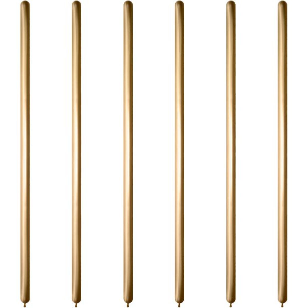 Gold Reflex Modelling Balloons - 260Q Latex