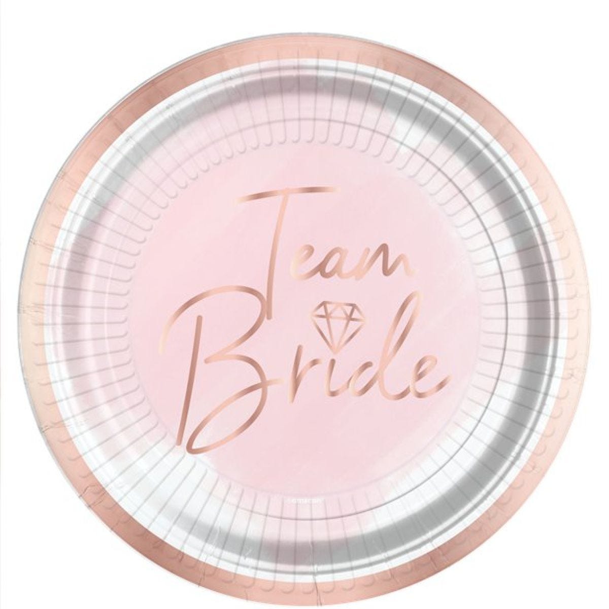 Team Bride Paper Plates - 23cm (8pk)