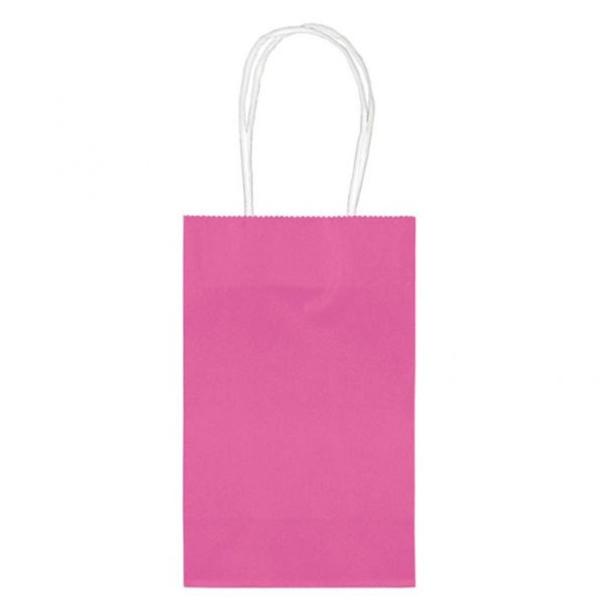 Fuchsia Paper Party Bag - 21cm x 13cm