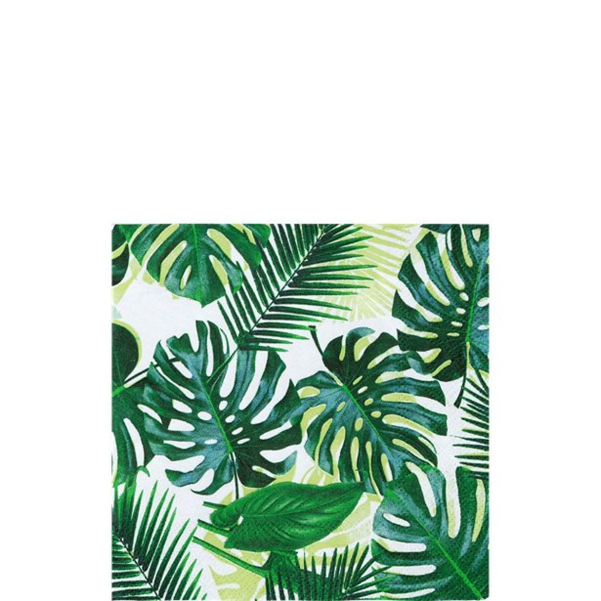 Tropical Fiesta Palm Cocktail Napkins - 25cm (20pk)