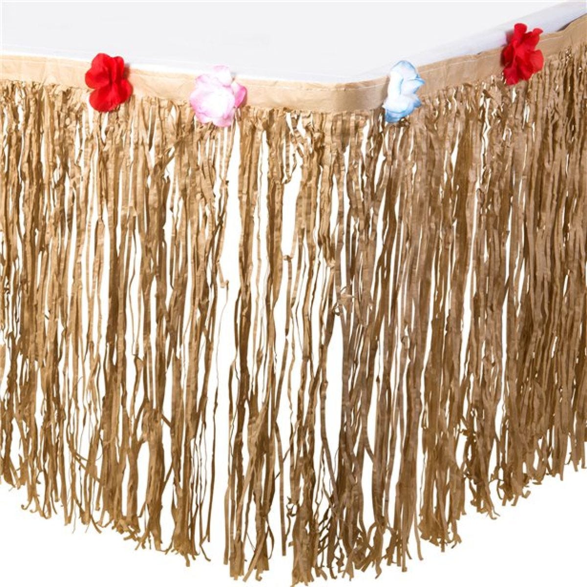 Natural Tissue Table Skirt - 3m