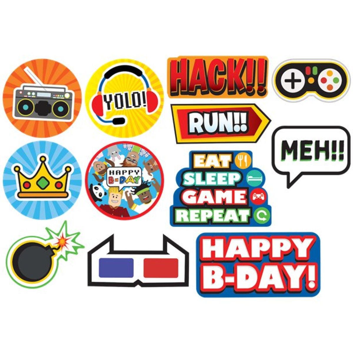 Party Town Cut Out Decorations (12pk)