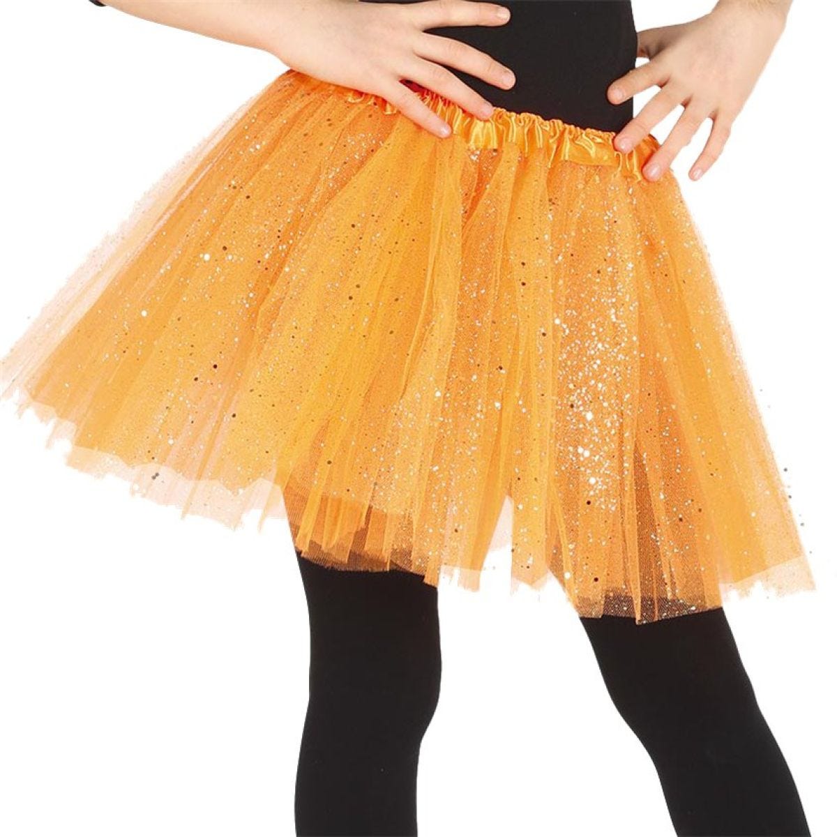 Orange Glitter Tutu - Child One Size