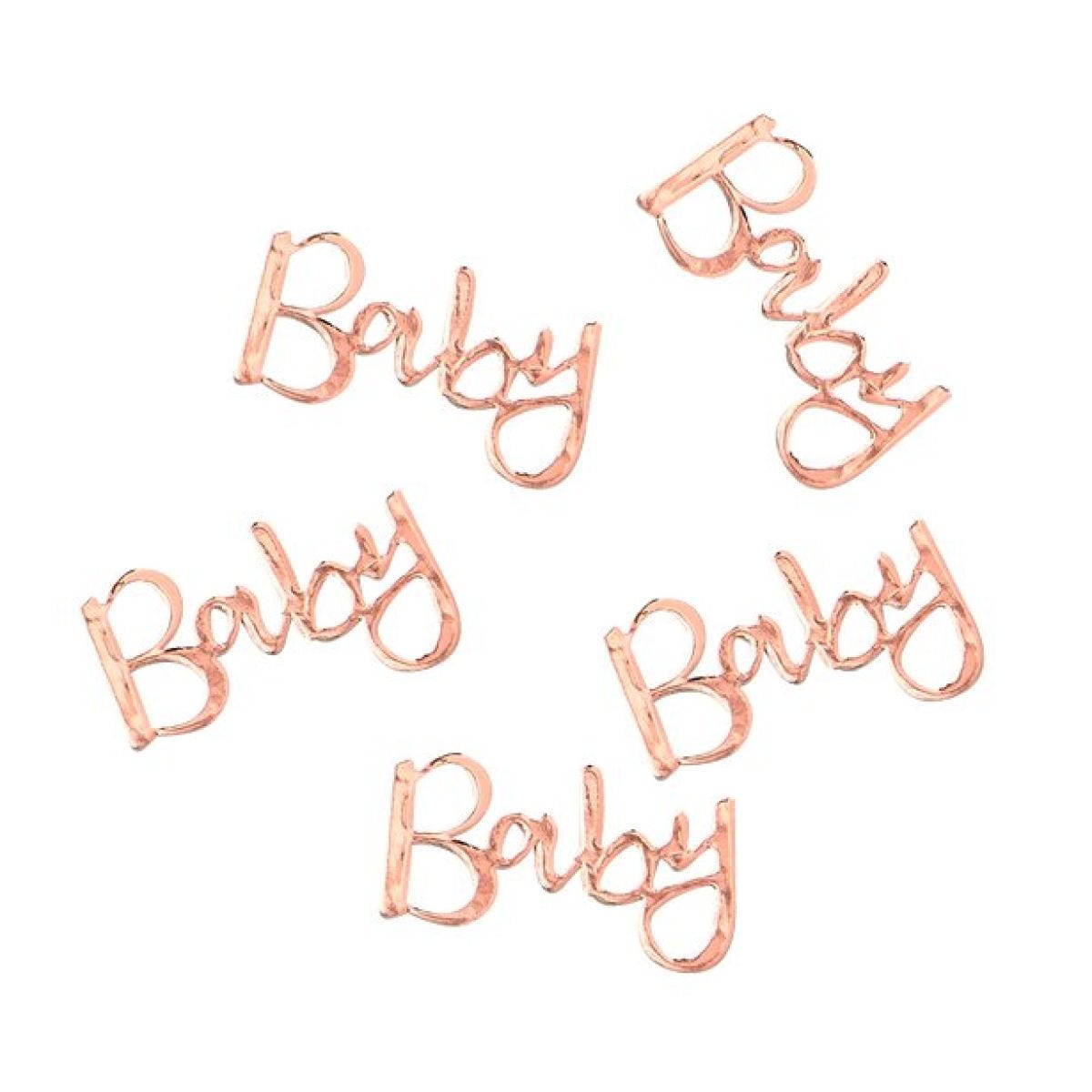 Twinkle Twinkle &apos;Baby&apos; Rose Gold Table Confetti - 14g