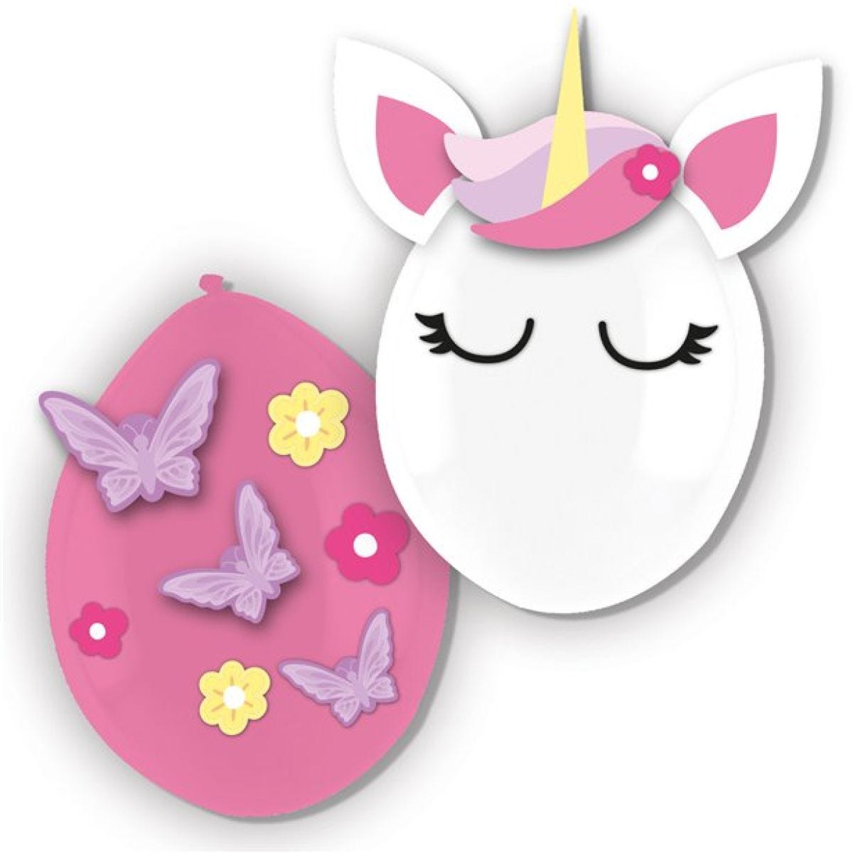 Unicorn 11" Latex Balloons with add ons (3pk)