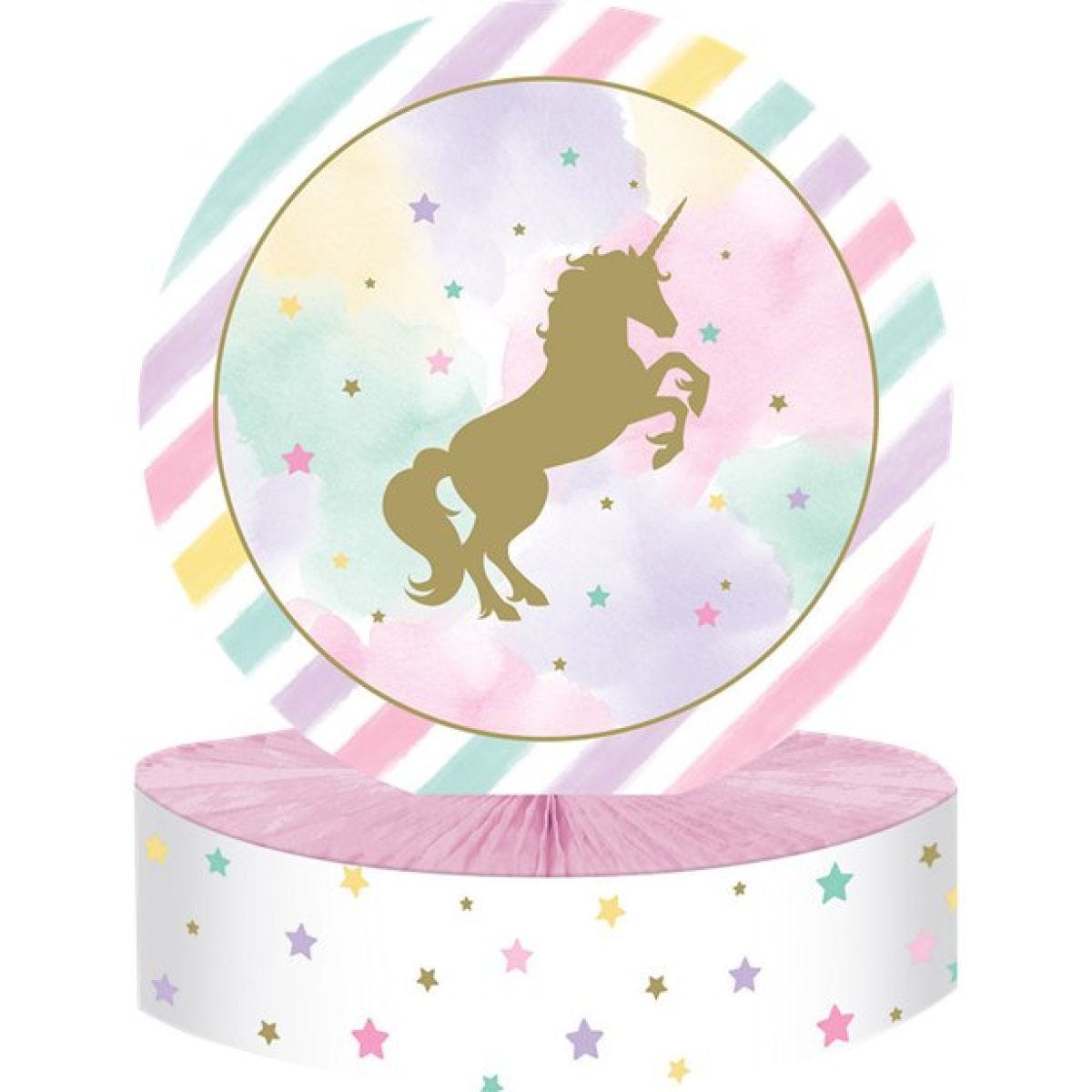 Unicorn Sparkle Honeycomb Table Centerpiece - 30cm x 23cm