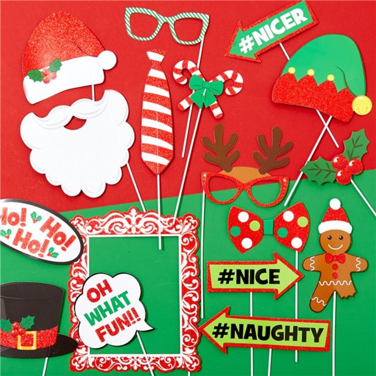 Christmas Photo Booth Props (21pk)