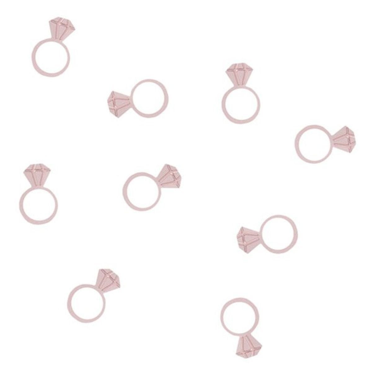 She Said Yaaas Rose Gold Ring Confetti
