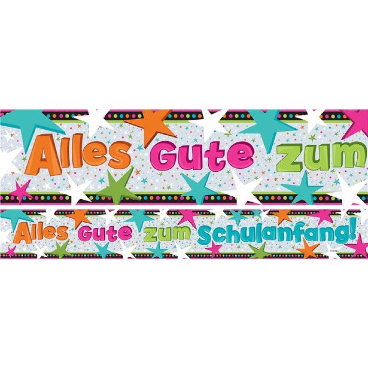 First Day of School Paper Banners 1 design 1m each (3pk)
