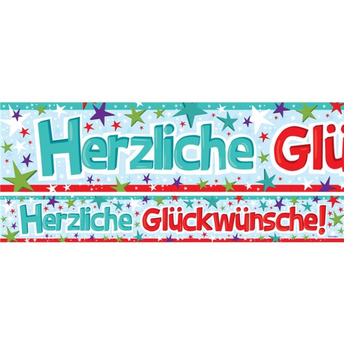 Congratulations Paper Banners 1 design 1m each (3pk)
