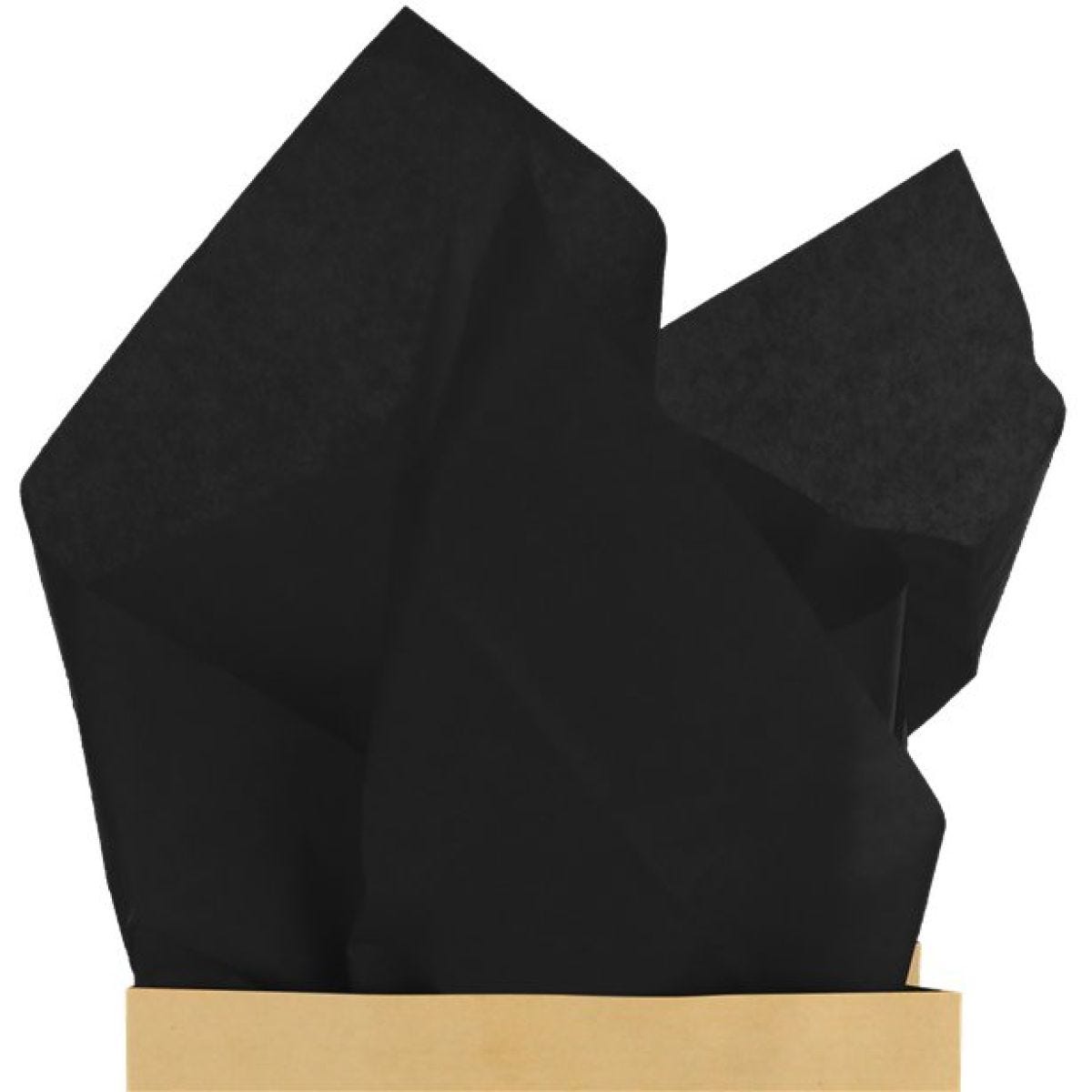 Black Tissue Paper - 50cm (6 Sheets)