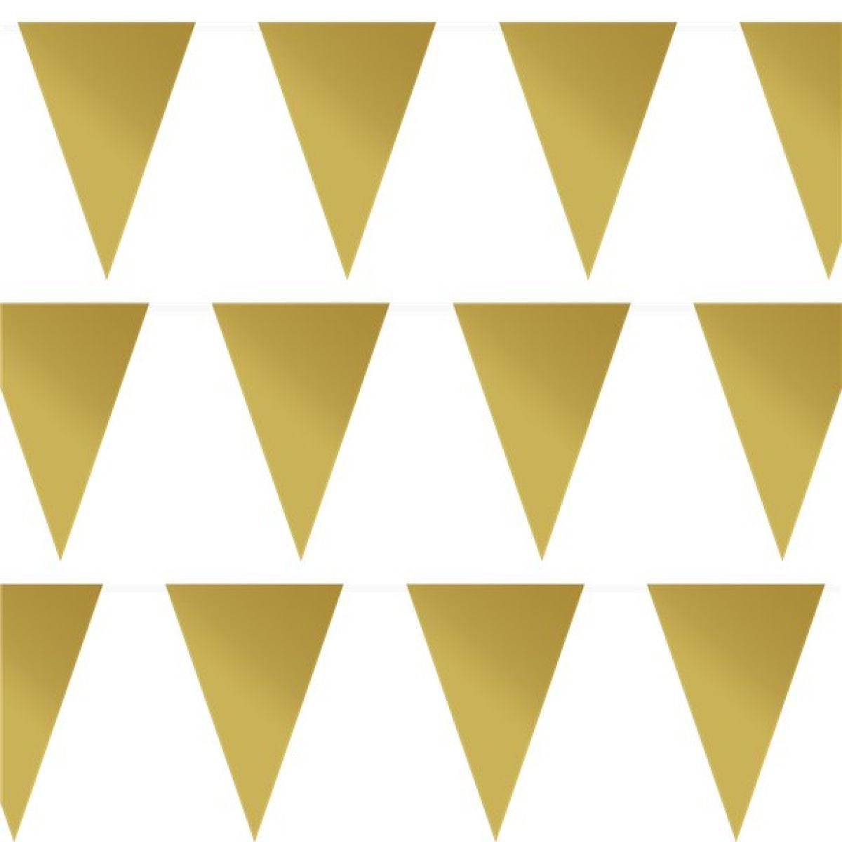 Gold Plastic Bunting - 10m