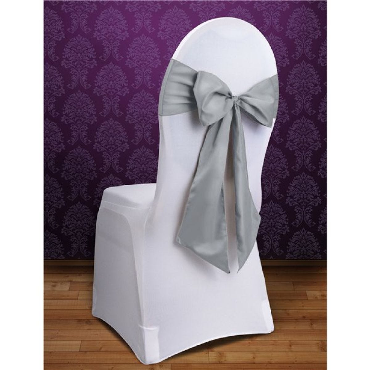 Silver Chair Sashes - 2.7m (10pk)